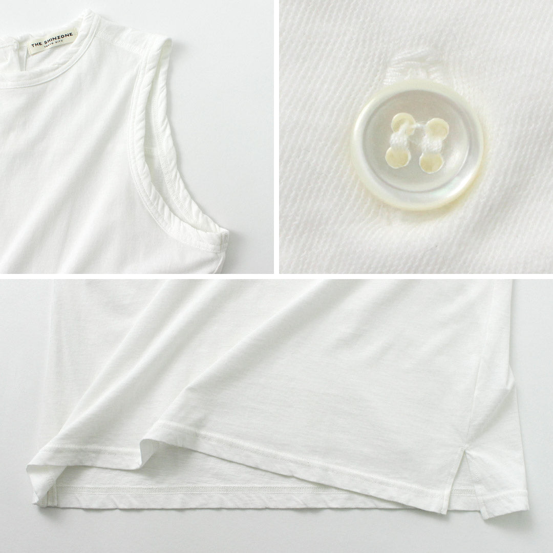 SHINZONE(シンゾーン) ハイツイストコットン スリーブレスカットソー 23MMSCU02