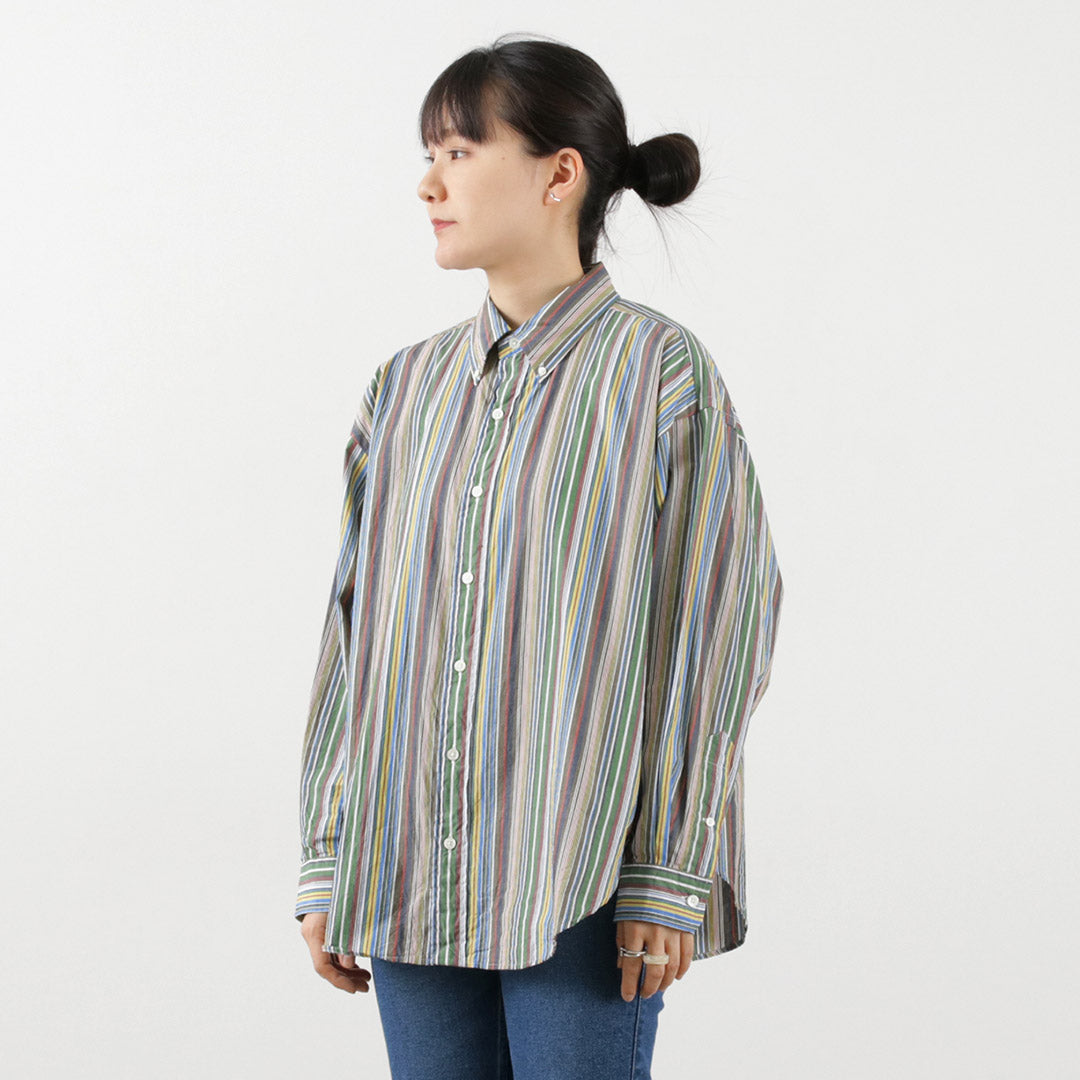 【50%OFF】SHINZONE(シンゾーン) マルチストライプ ダディーシャツ 23MMSBL08