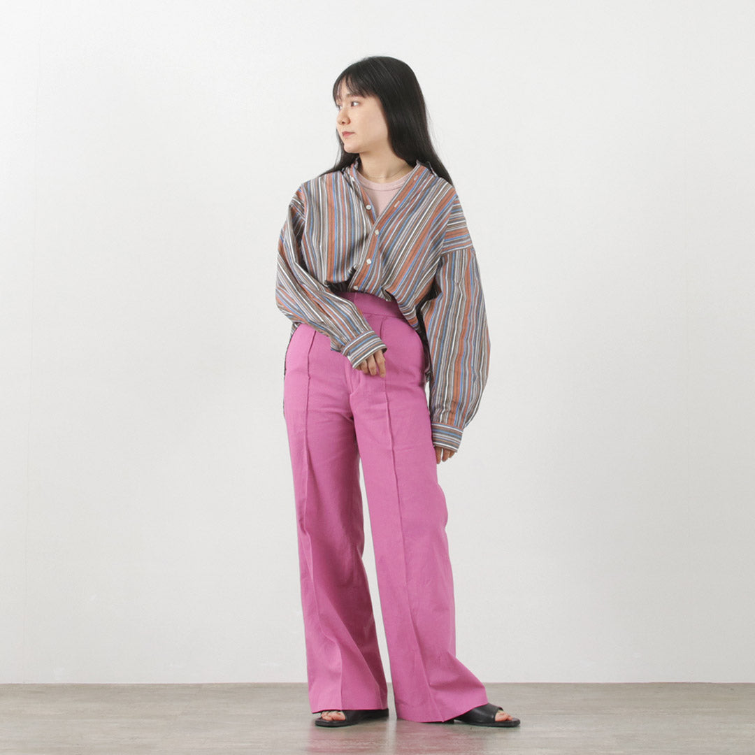 【50%OFF】SHINZONE(シンゾーン) マルチストライプ ダディーシャツ 23MMSBL08