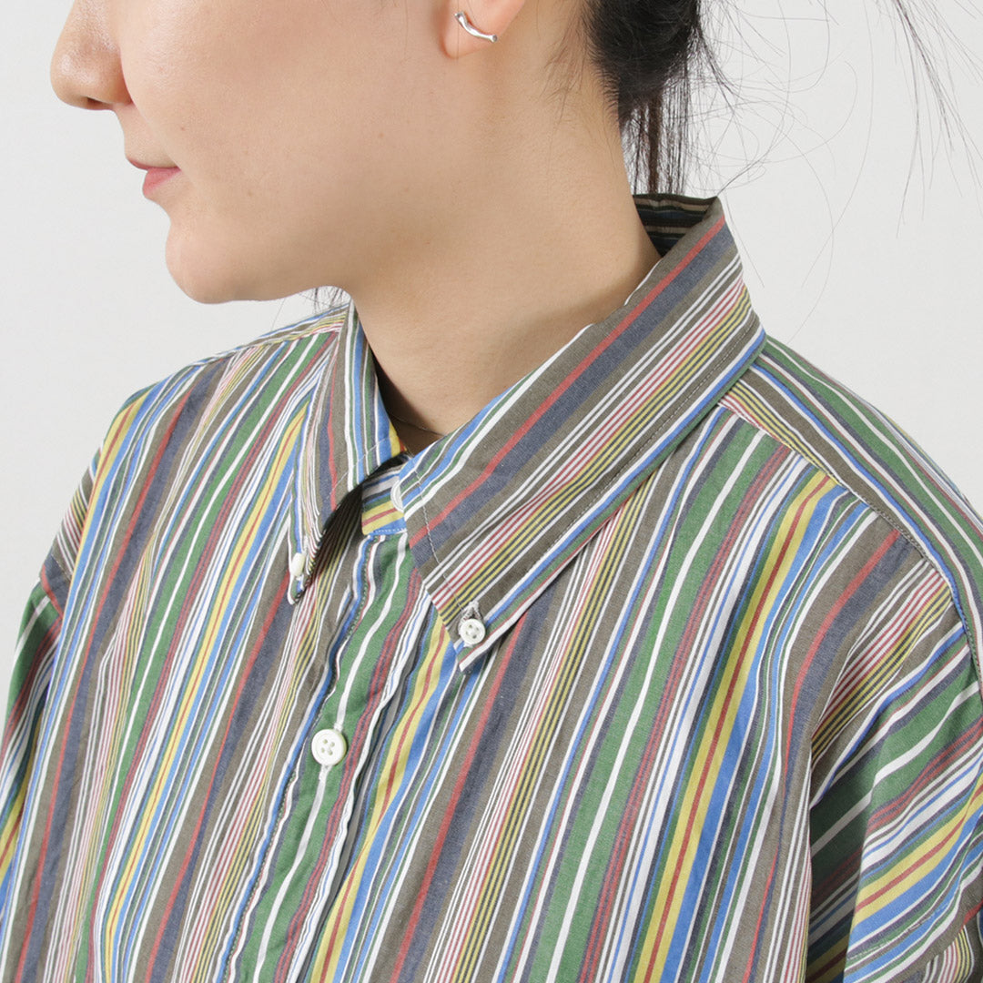 【50%OFF】SHINZONE(シンゾーン) マルチストライプ ダディーシャツ 23MMSBL08