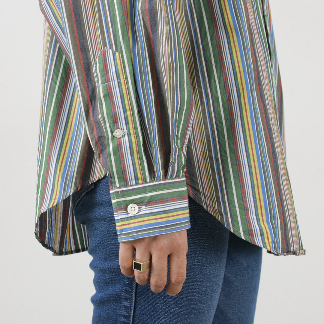 【50%OFF】SHINZONE(シンゾーン) マルチストライプ ダディーシャツ 23MMSBL08