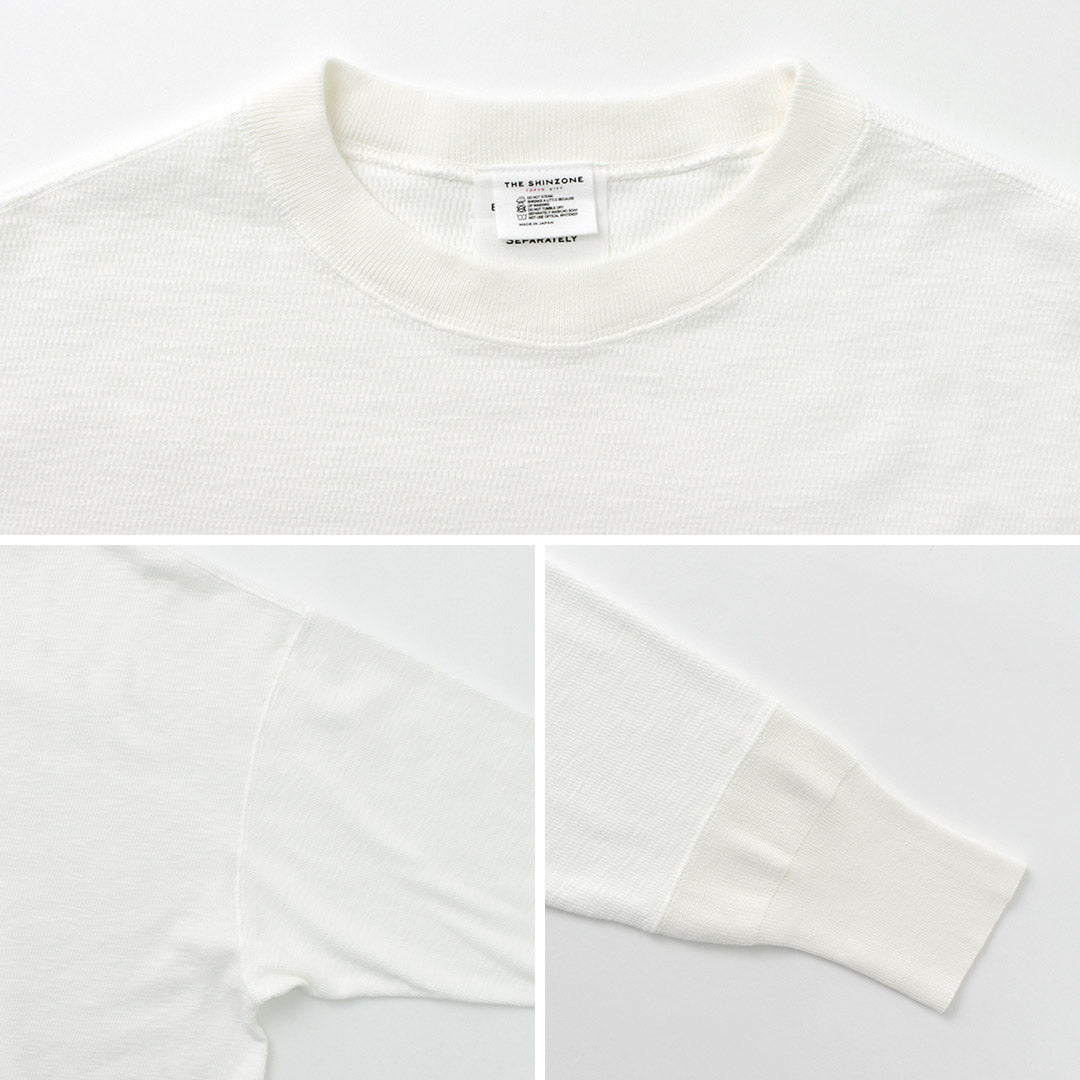 【30%OFF】SHINZONE(シンゾーン) スラブサーマル ロングTシャツ 23MMSCU12