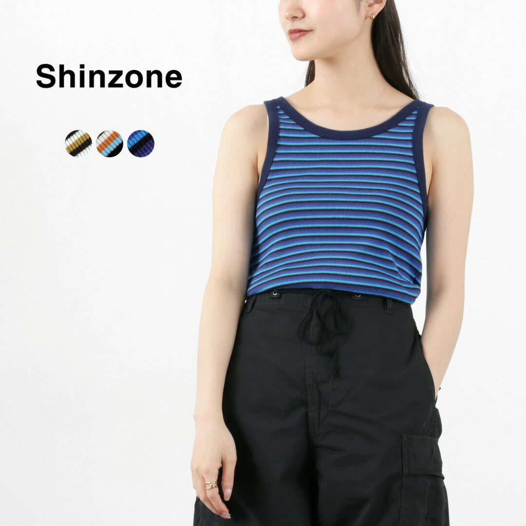 【50%OFF】SHINZONE(シンゾーン) マルチボーダータンクトップ 22MMSCU14