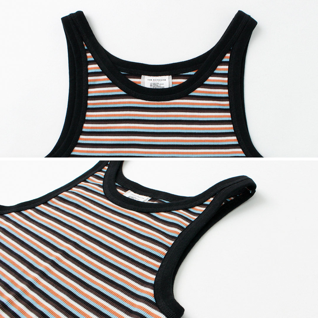 【50%OFF】SHINZONE(シンゾーン) マルチボーダータンクトップ 22MMSCU14