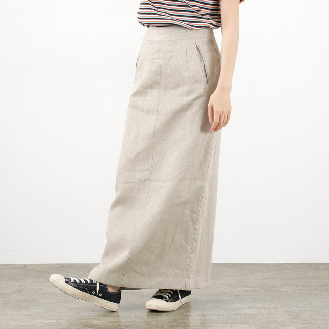 【50%OFF】SHINZONE(シンゾーン) リネン タイトスカート 23MMSSK02