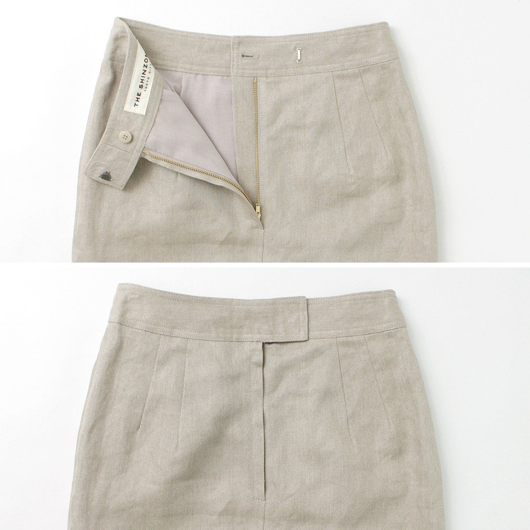 【50%OFF】SHINZONE(シンゾーン) リネン タイトスカート 23MMSSK02