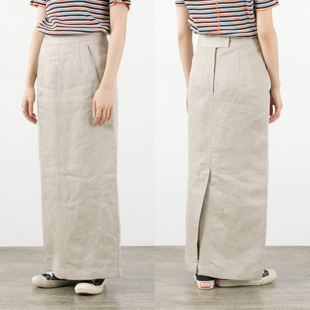 【50%OFF】SHINZONE(シンゾーン) リネン タイトスカート 23MMSSK02