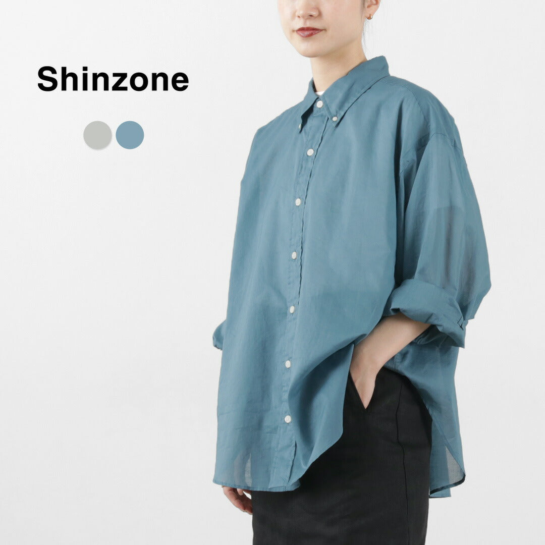 【30%OFF】SHINZONE(シンゾーン) シアー ダディーシャツ 23MMSBL09