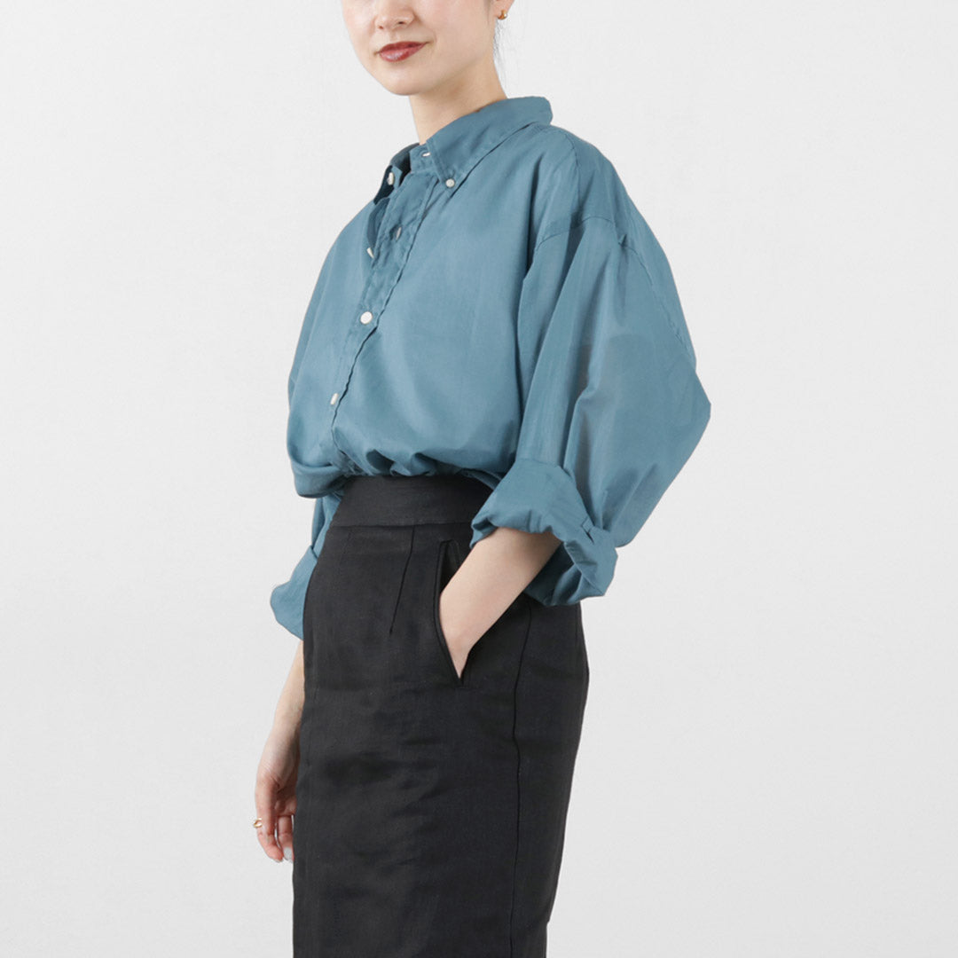 【30%OFF】SHINZONE(シンゾーン) シアー ダディーシャツ 23MMSBL09