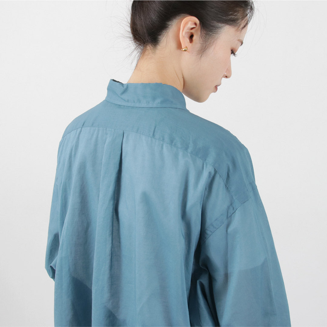 【30%OFF】SHINZONE(シンゾーン) シアー ダディーシャツ 23MMSBL09