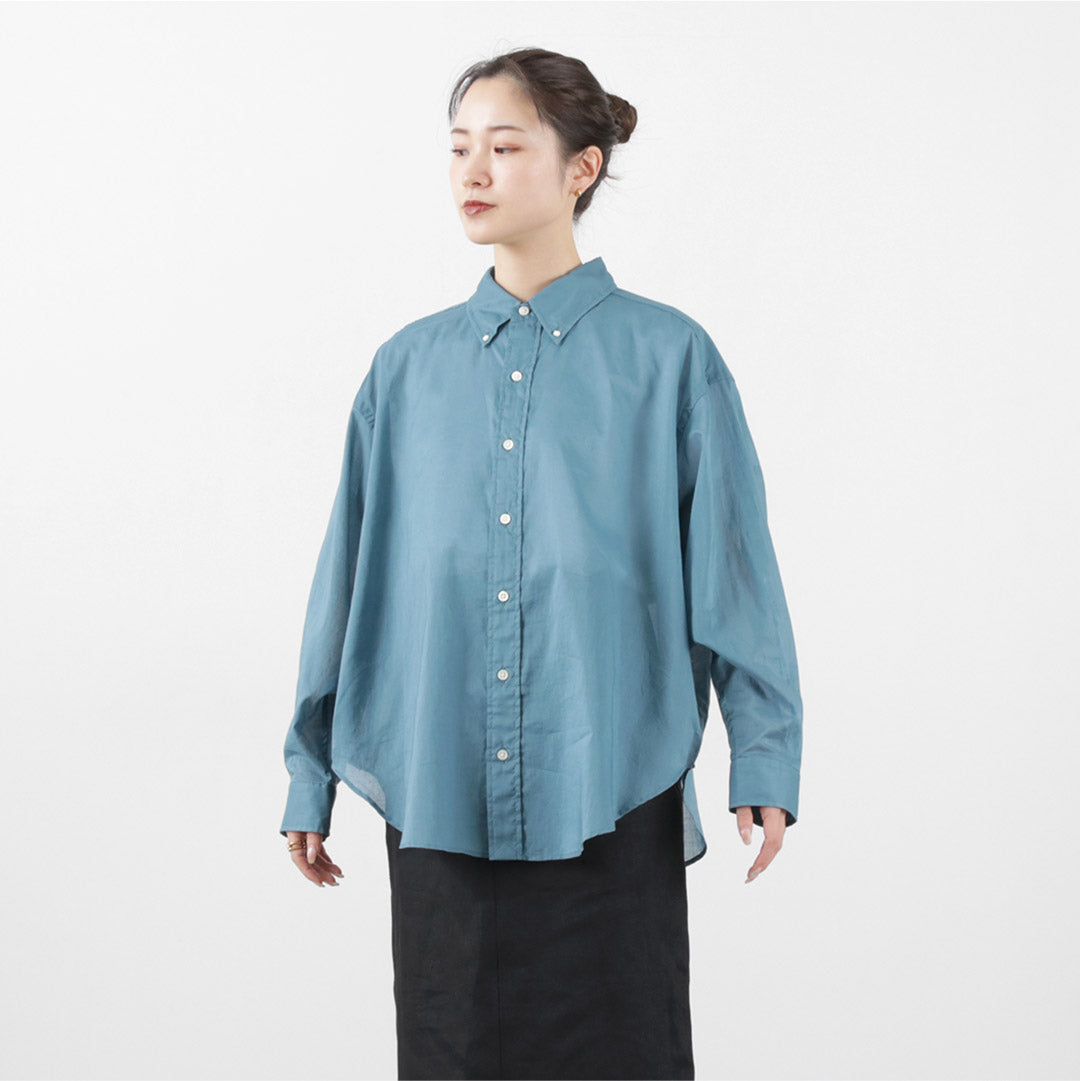 【30%OFF】SHINZONE(シンゾーン) シアー ダディーシャツ 23MMSBL09