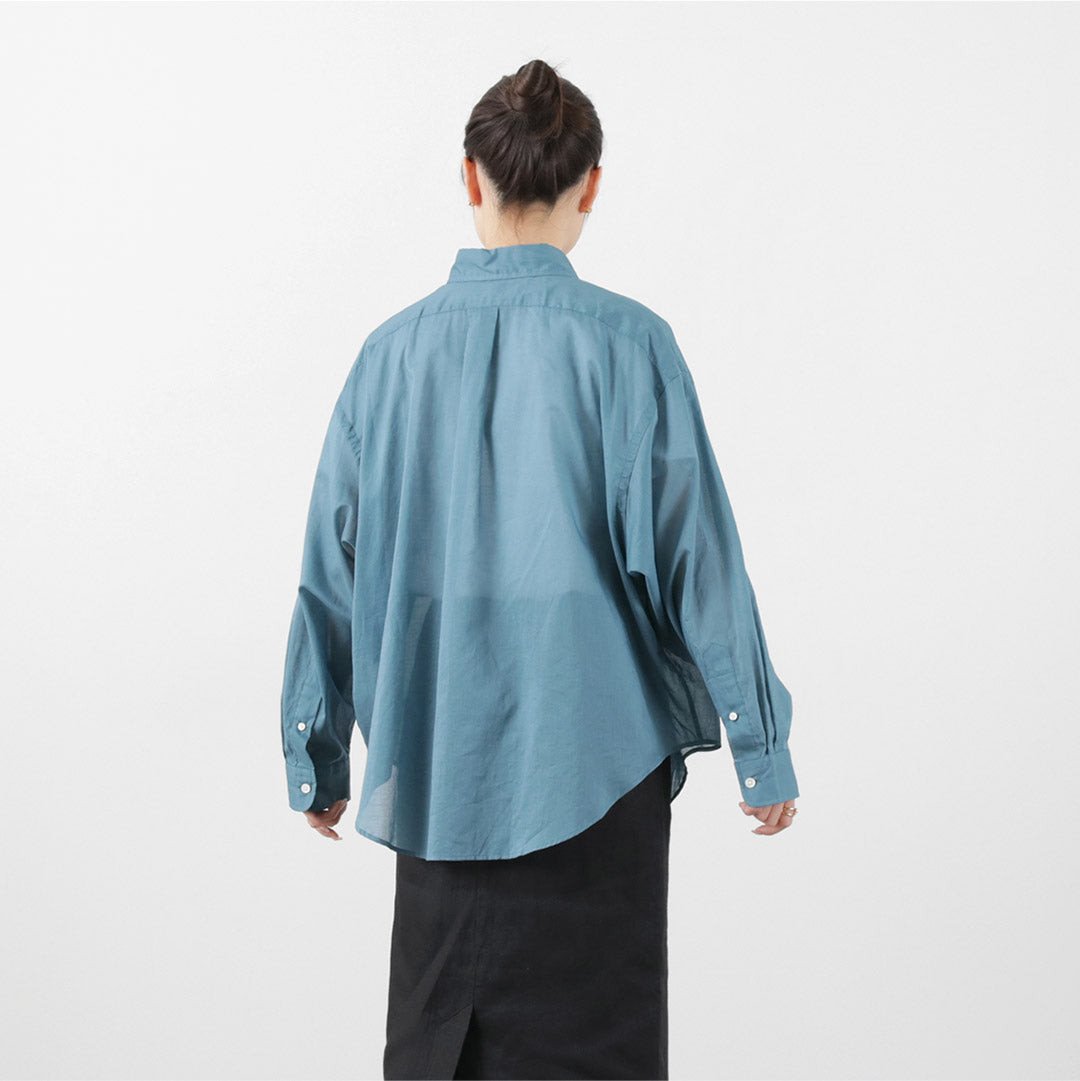 【30%OFF】SHINZONE(シンゾーン) シアー ダディーシャツ 23MMSBL09