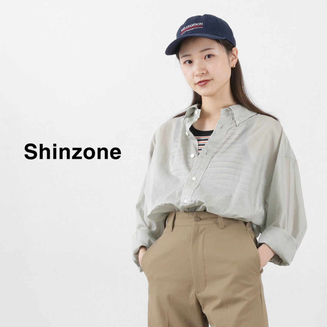 【30%OFF】SHINZONE(シンゾーン) シアー ダディーシャツ 23MMSBL09