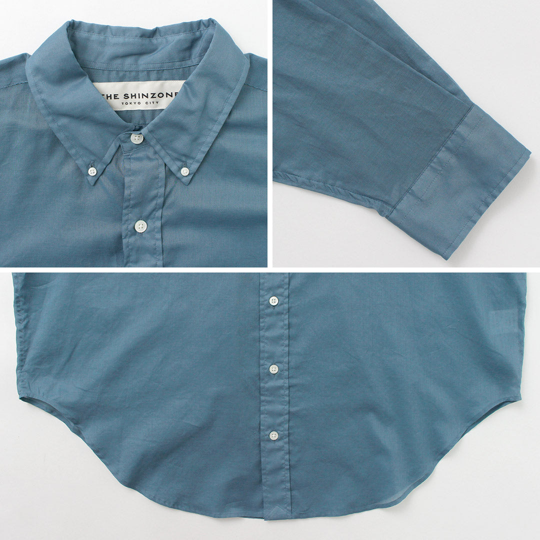 【30%OFF】SHINZONE(シンゾーン) シアー ダディーシャツ 23MMSBL09