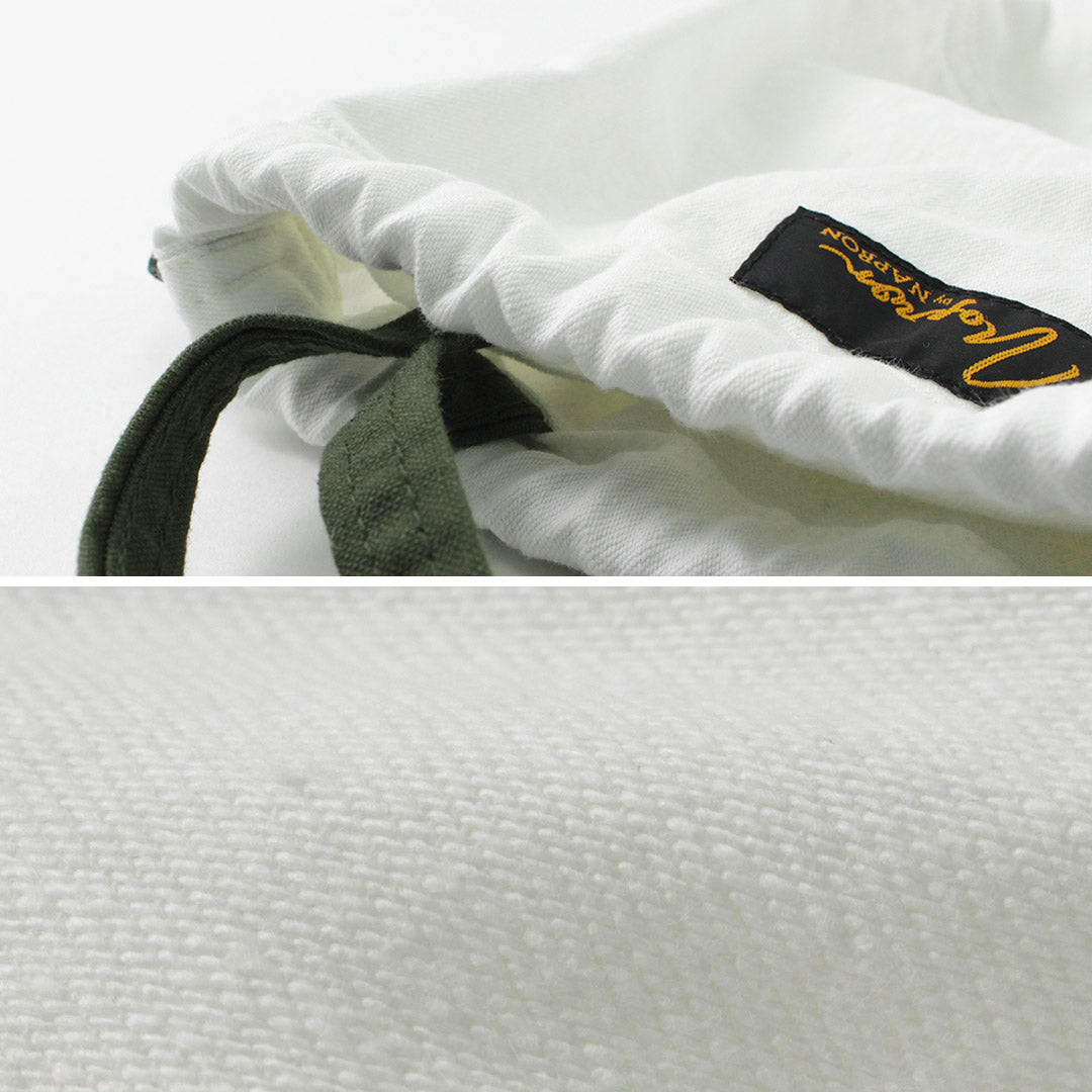 【50%OFF】NAPRON(ナプロン) 別注 8oz ホワイトデニム ペイシェントバッグ スモール 5L