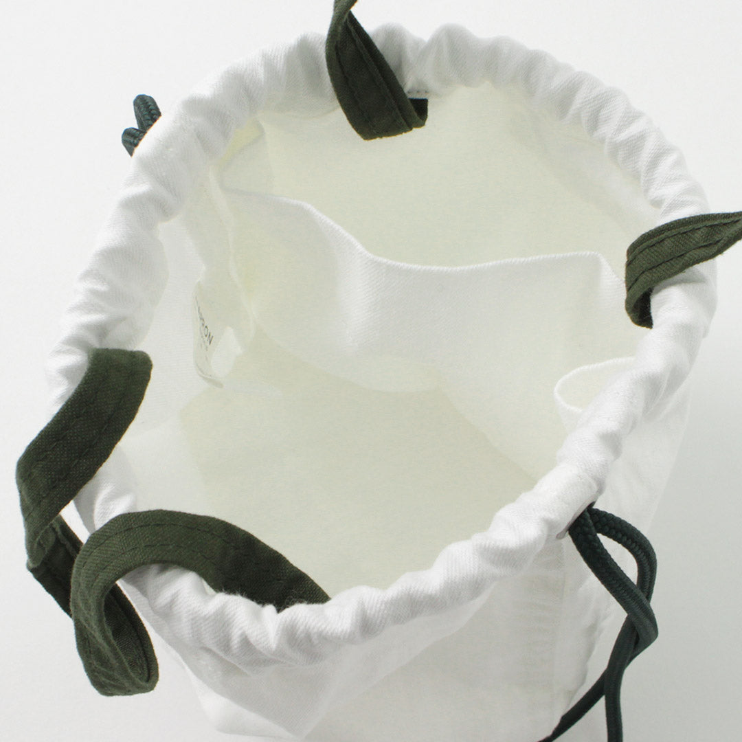 【50%OFF】NAPRON(ナプロン) 別注 8oz ホワイトデニム ペイシェントバッグ スモール 5L