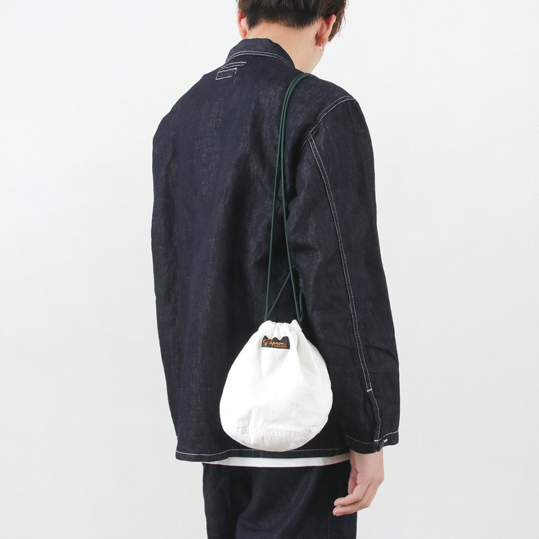 【50%OFF】NAPRON(ナプロン) 別注 8oz ホワイトデニム ペイシェントバッグ スモール 5L