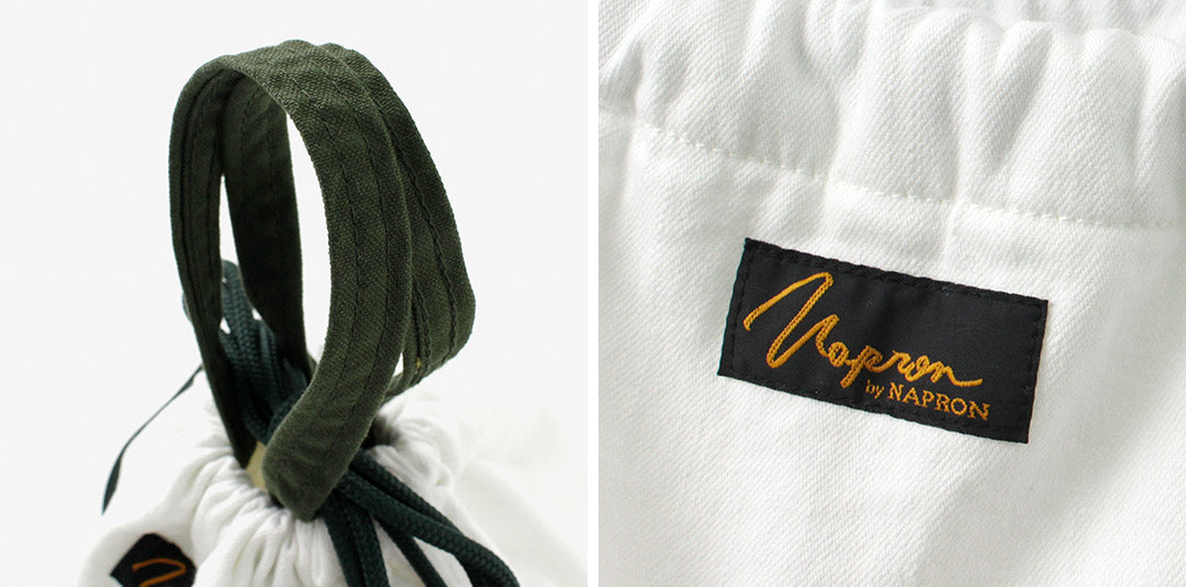 【50%OFF】NAPRON(ナプロン) 別注 8oz ホワイトデニム ペイシェントバッグ スモール 5L