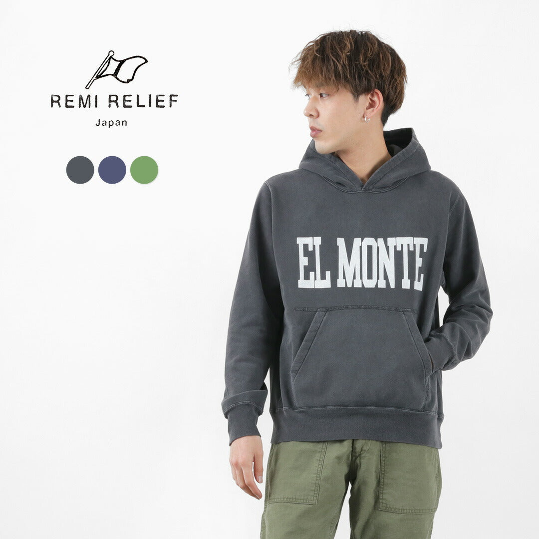 【30%OFF】REMI RELIEF(レミレリーフ) SP加工裏毛パーカー(EL MONTE)