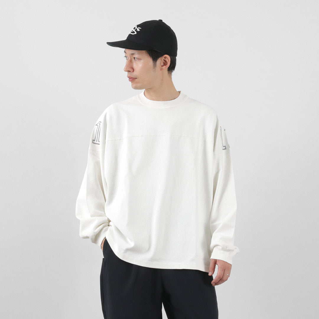 【50%OFF】REMI RELIEF(レミレリーフ) 天竺フットボールロンT