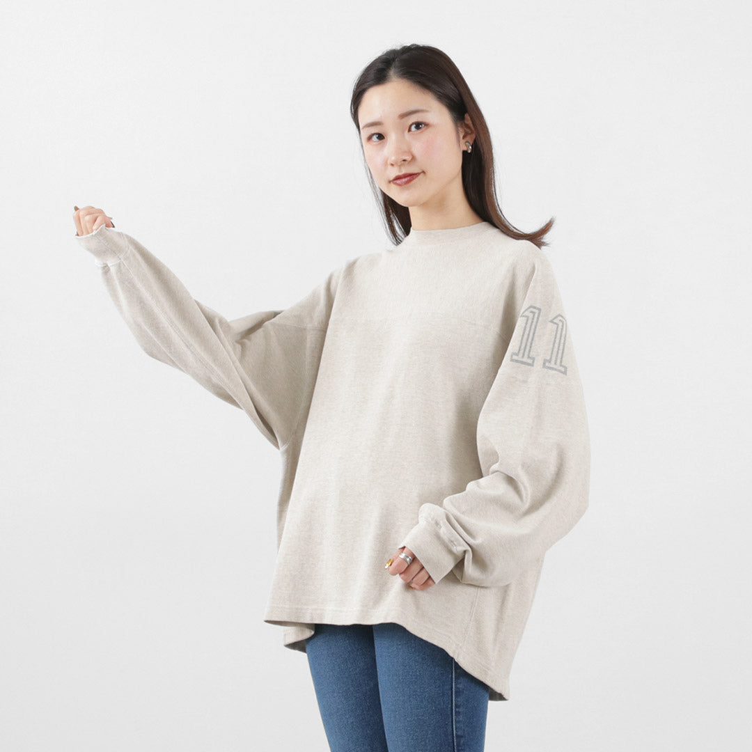 【50%OFF】REMI RELIEF(レミレリーフ) 天竺フットボールロンT