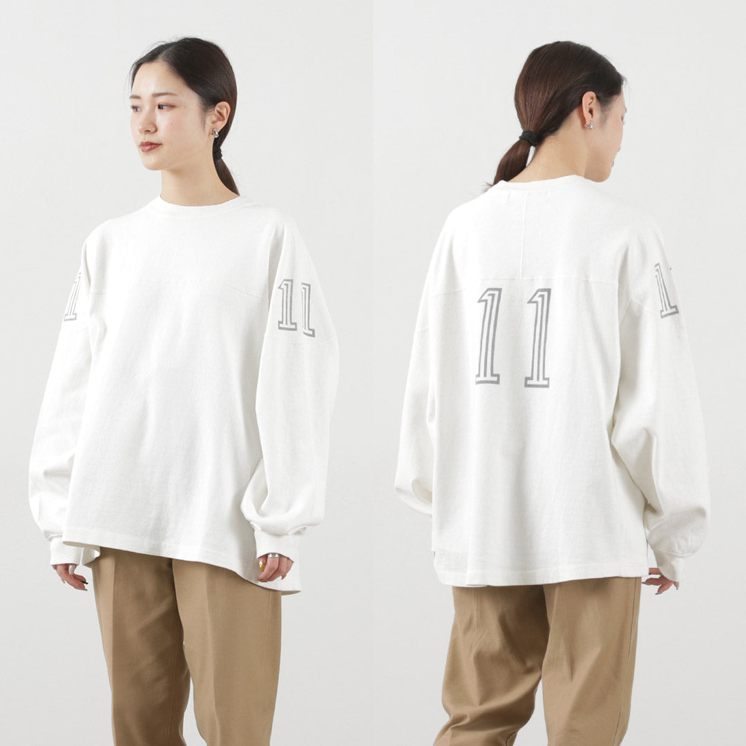 【50%OFF】REMI RELIEF(レミレリーフ) 天竺フットボールロンT