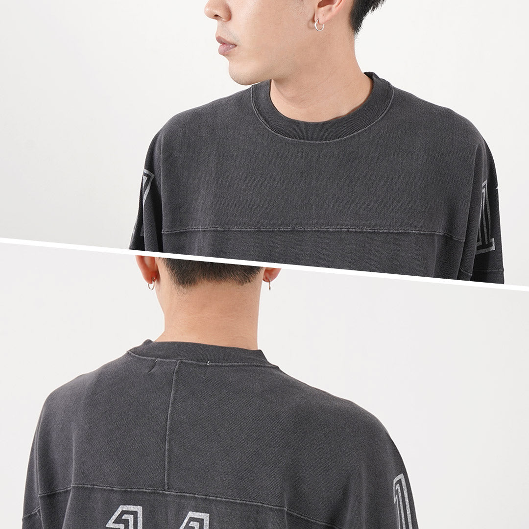 【50%OFF】REMI RELIEF(レミレリーフ) 天竺フットボールロンT