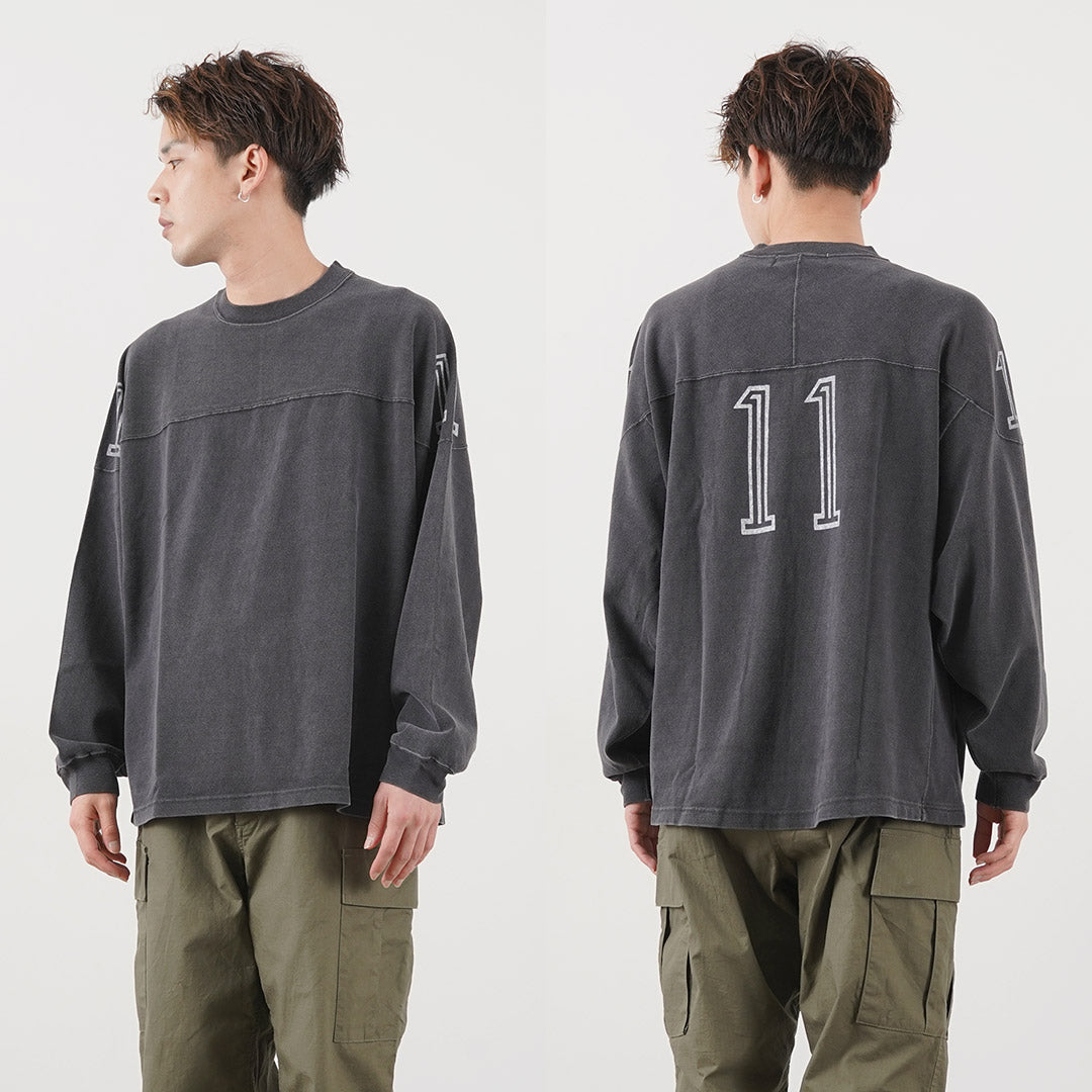 【50%OFF】REMI RELIEF(レミレリーフ) 天竺フットボールロンT