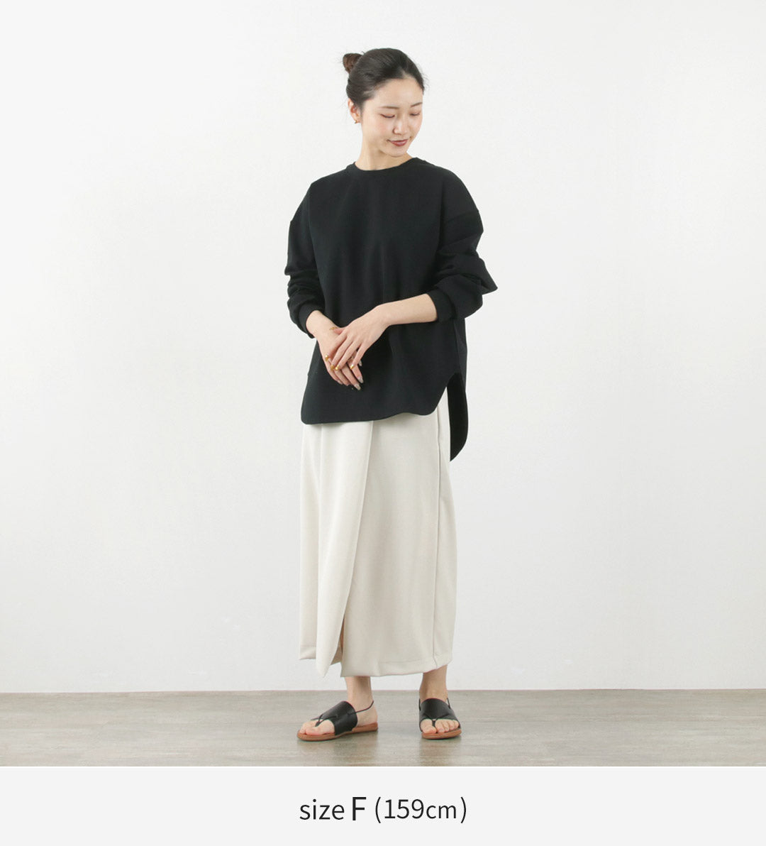 【50%OFF】MIDIUMISOLID(ミディウミソリッド) ポンチ クルーネック プルオーバー