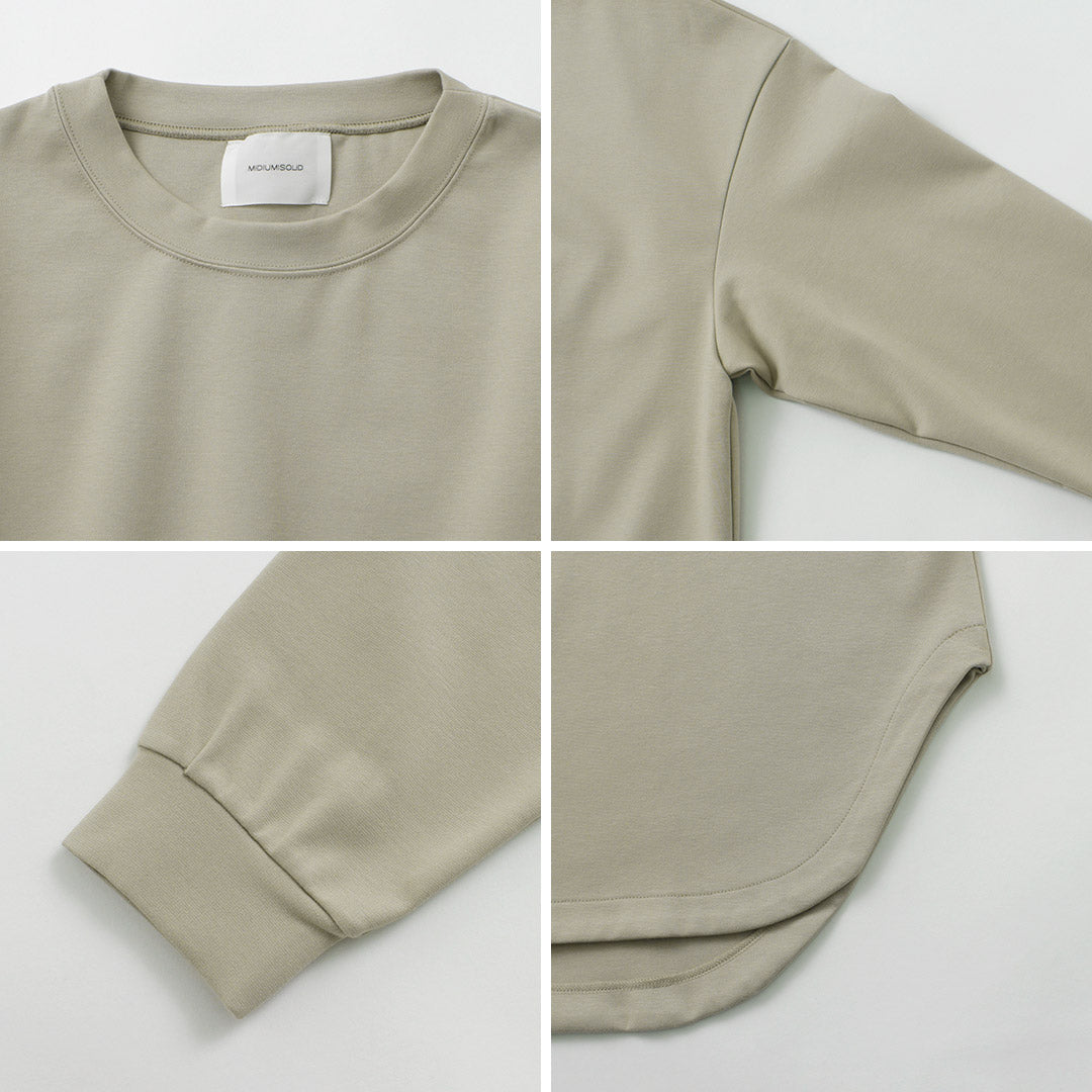 【50%OFF】MIDIUMISOLID(ミディウミソリッド) ポンチ クルーネック プルオーバー