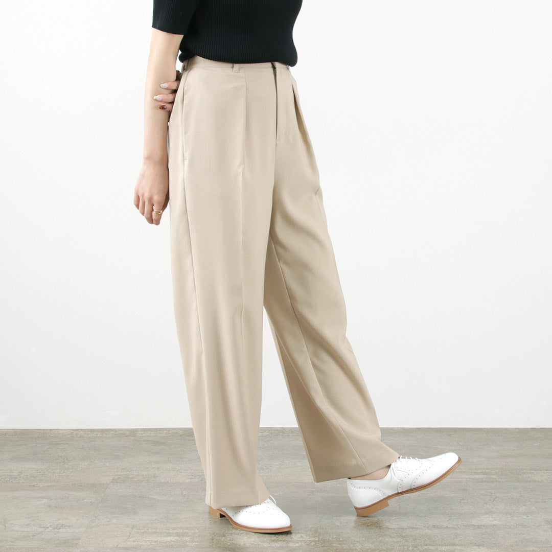 【50%OFF】MIDIUMISOLID(ミディウミソリッド) センタープレス ストレートパンツ