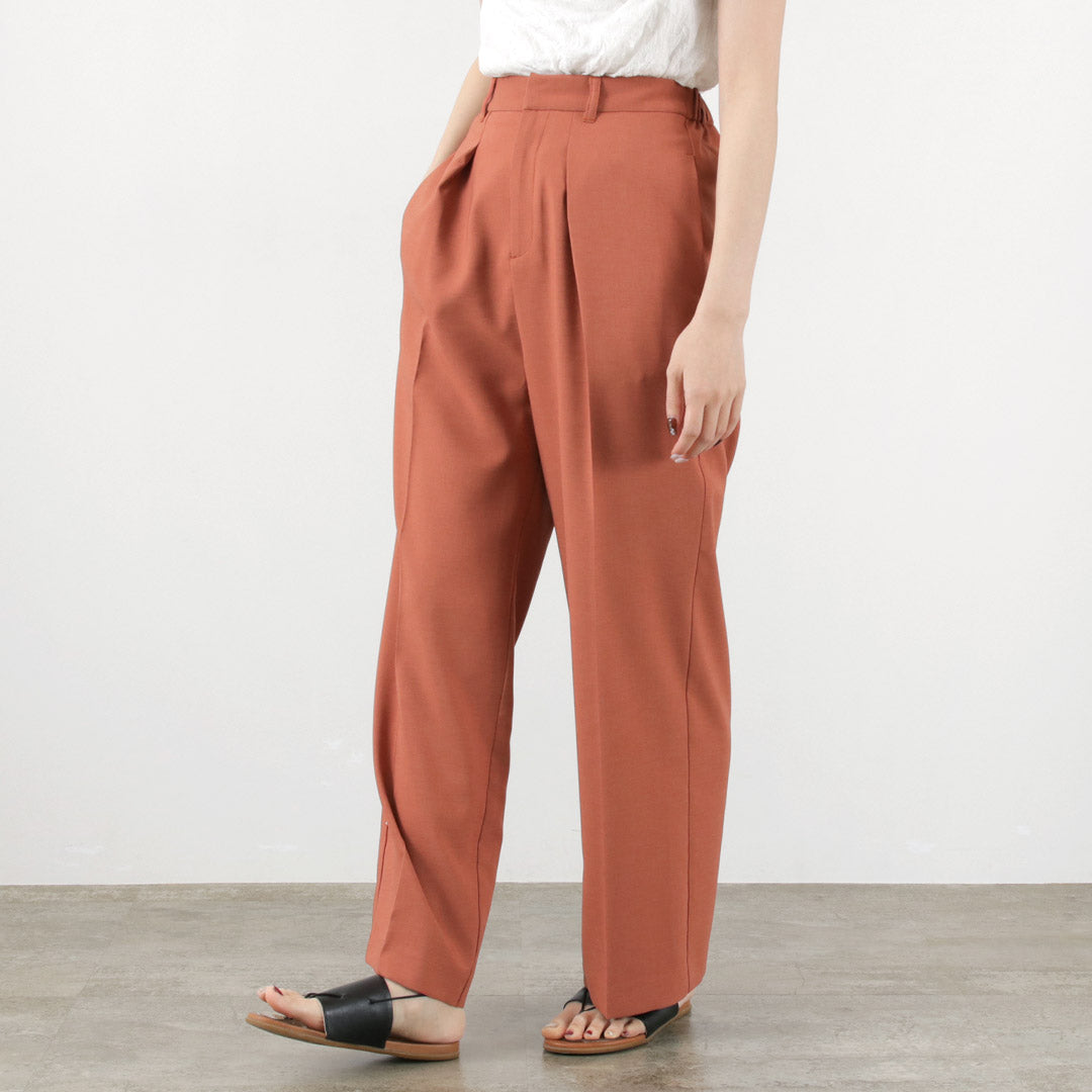 【50%OFF】MIDIUMISOLID(ミディウミソリッド) センタープレス ストレートパンツ