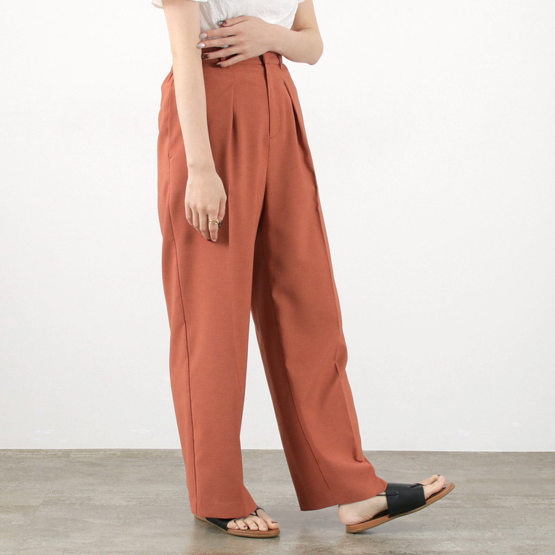 【50%OFF】MIDIUMISOLID(ミディウミソリッド) センタープレス ストレートパンツ
