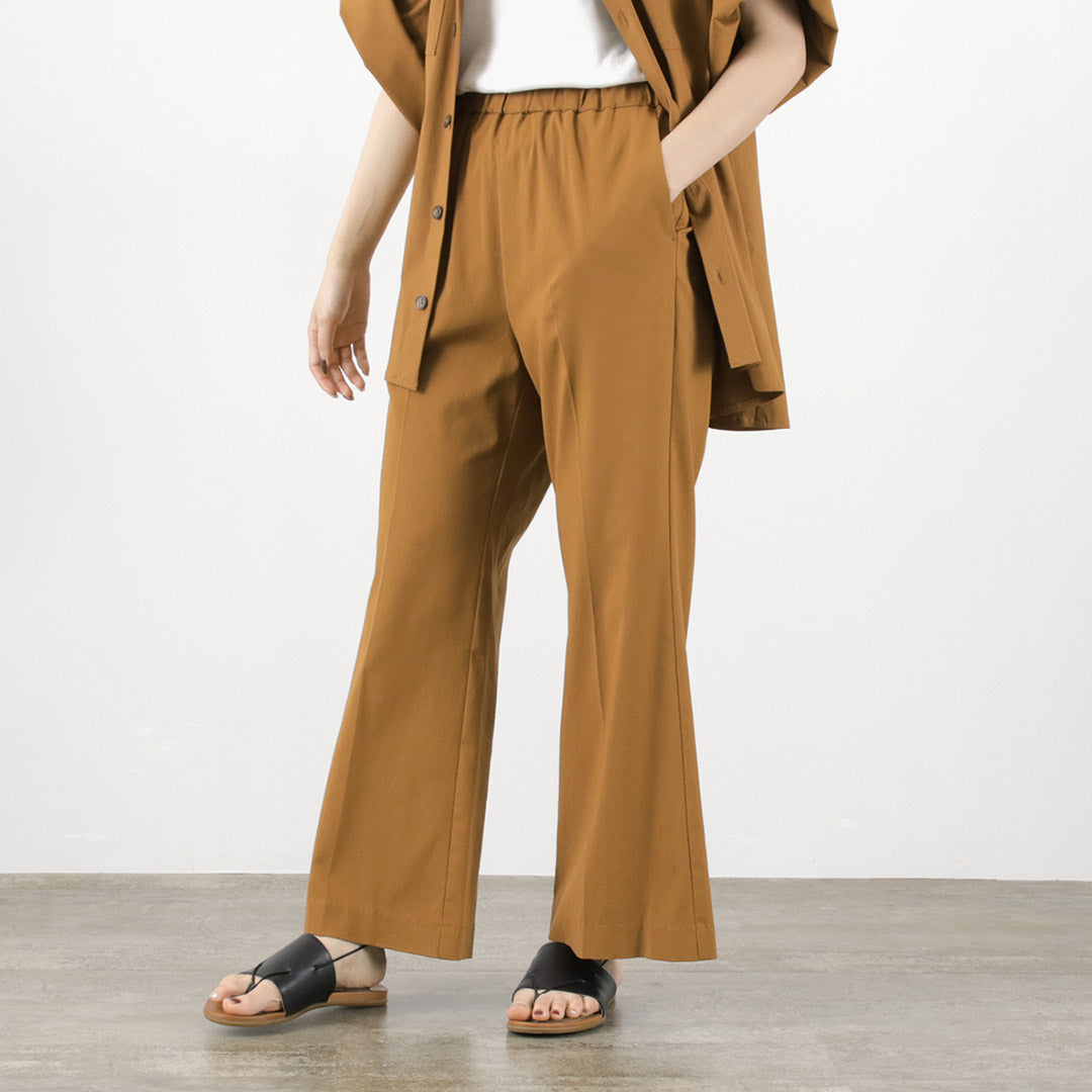 【50%OFF】MIDIUMISOLID(ミディウミソリッド) センタープレス フレアパンツ