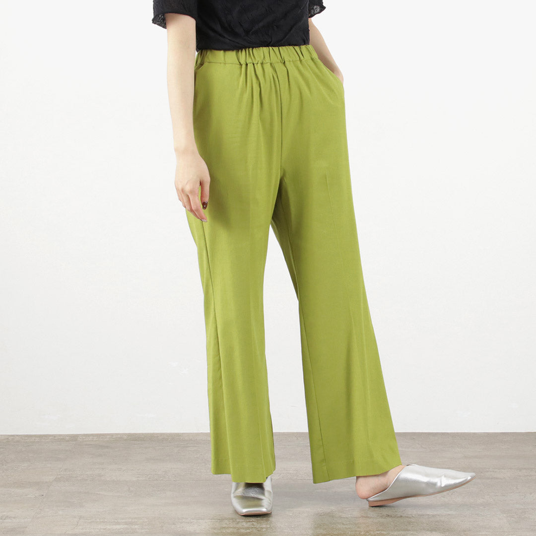 【50%OFF】MIDIUMISOLID(ミディウミソリッド) センタープレス フレアパンツ