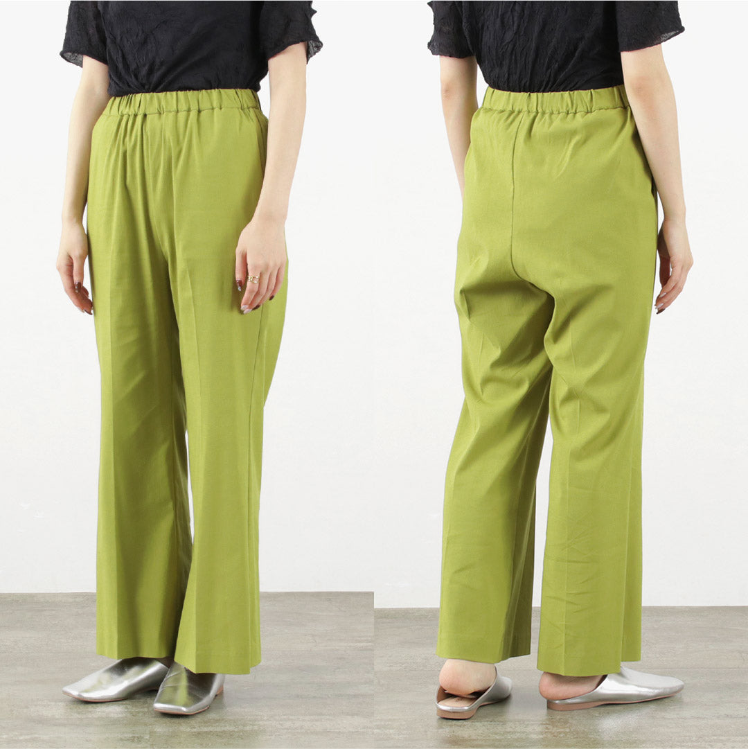 【50%OFF】MIDIUMISOLID(ミディウミソリッド) センタープレス フレアパンツ