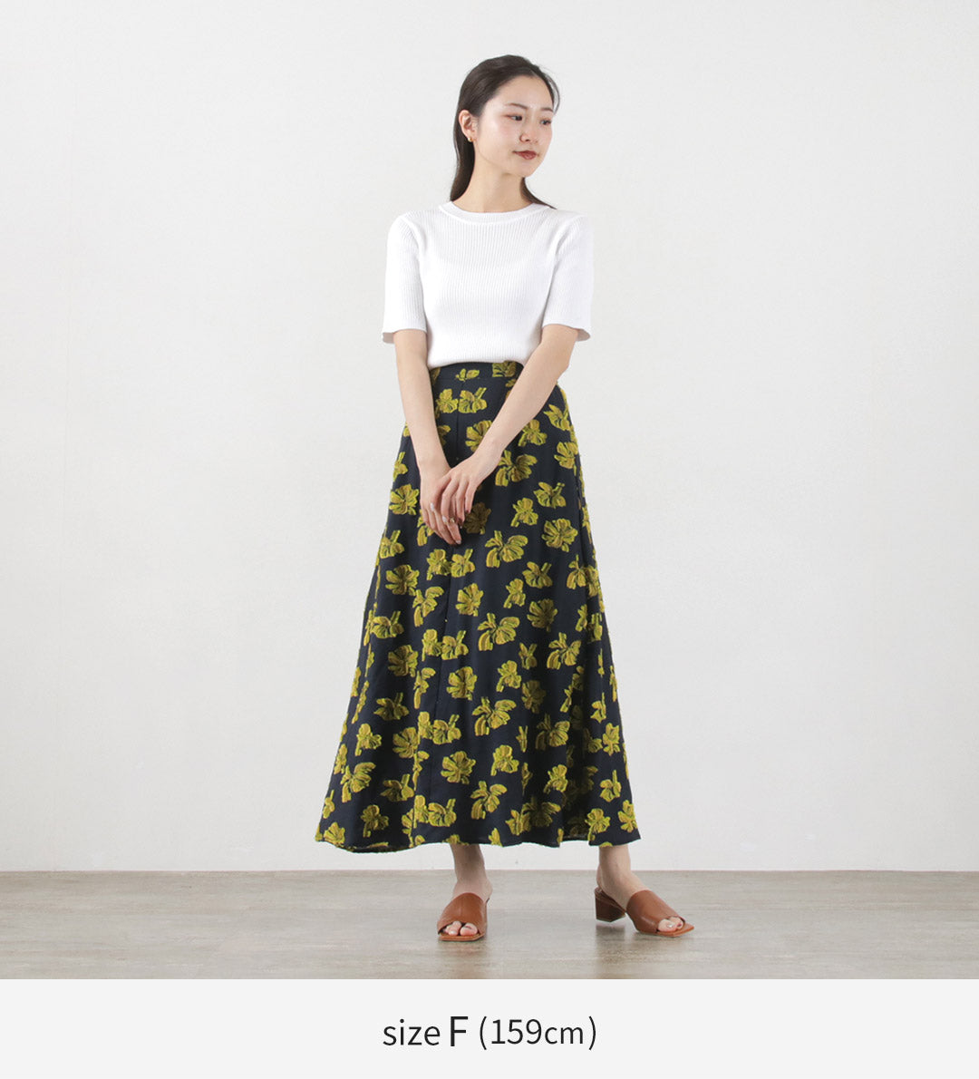 【30%OFF】MIDIUMISOLID(ミディウミソリッド) ハーフスリーブ リブトップス