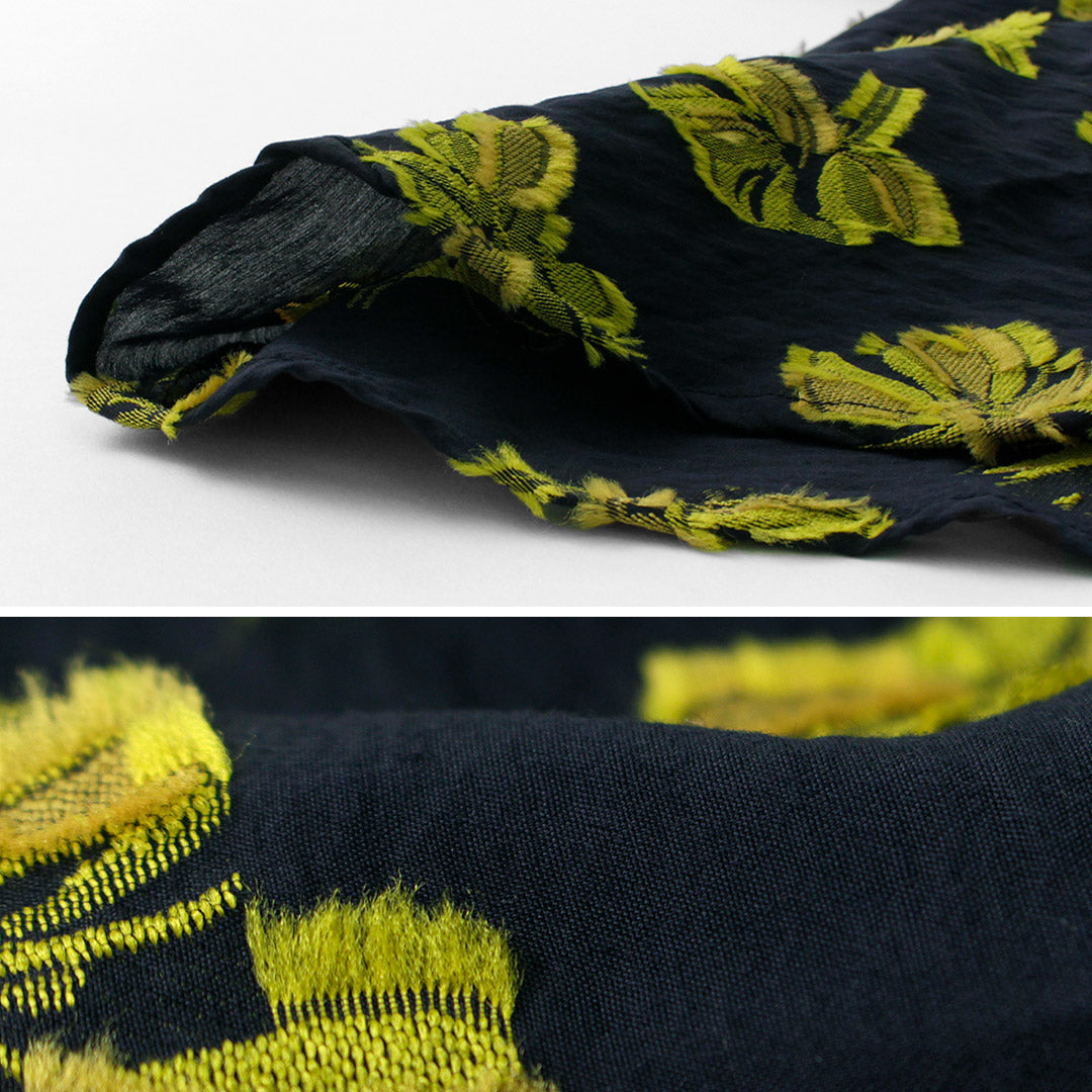 【50%OFF】MIDIUMISOLID(ミディウミソリッド) フラワー ジャガード スカート