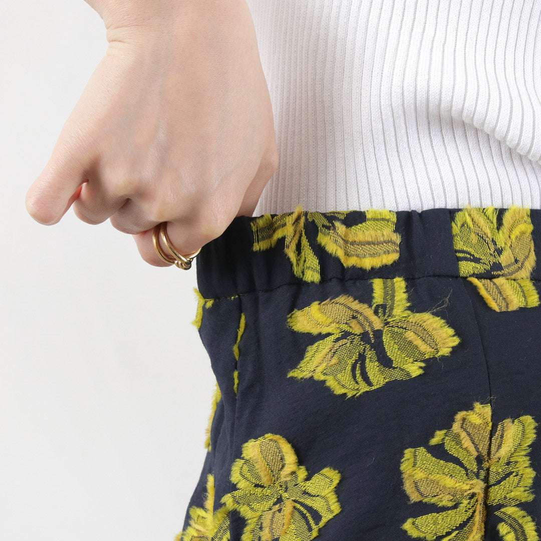 【50%OFF】MIDIUMISOLID(ミディウミソリッド) フラワー ジャガード スカート