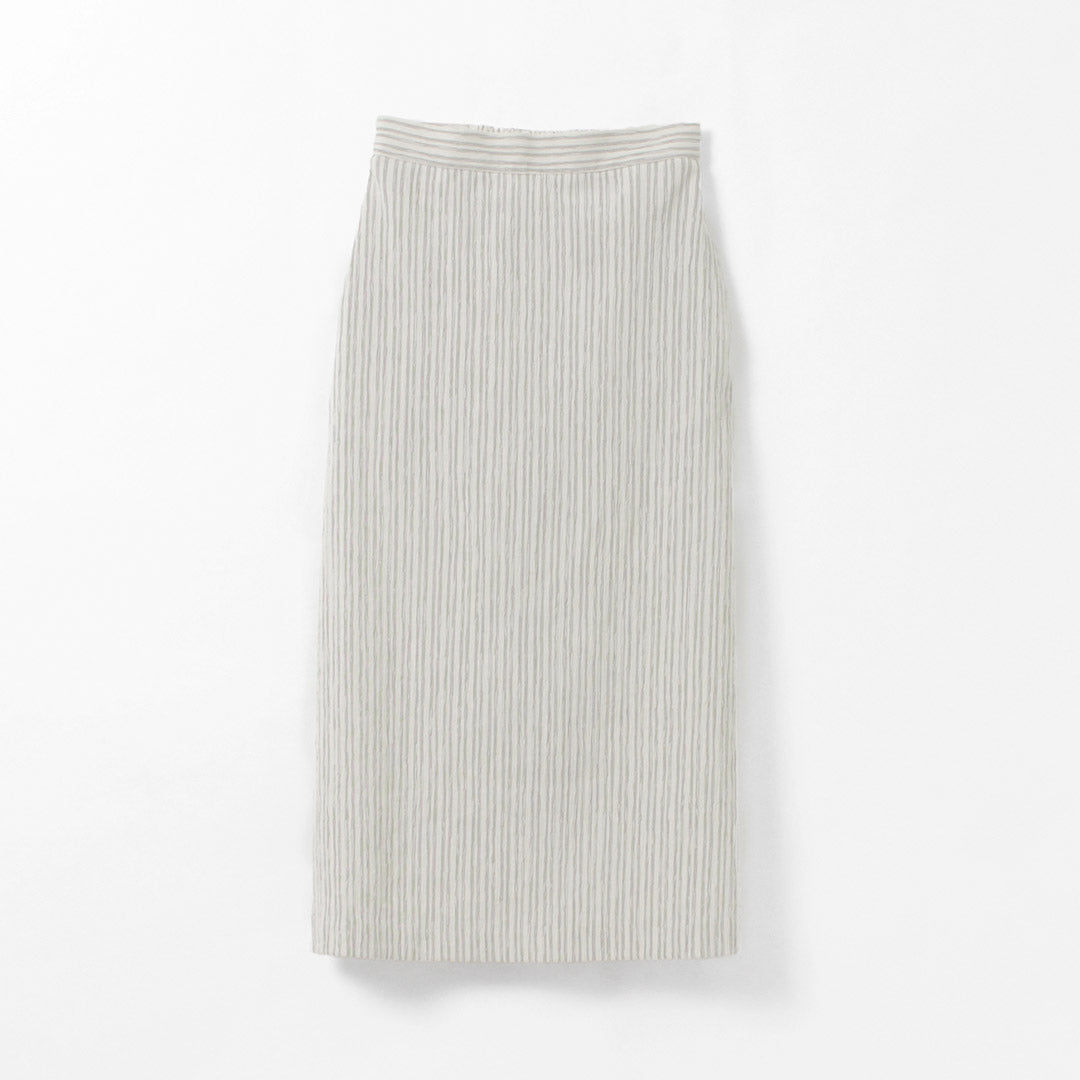 【50%OFF】MIDIUMISOLID(ミディウミソリッド) クレープ ペンシル スカート