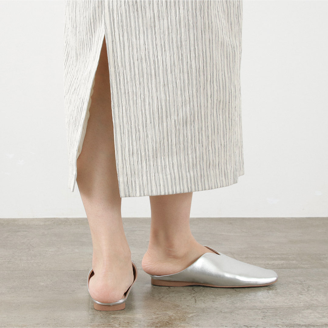 【50%OFF】MIDIUMISOLID(ミディウミソリッド) クレープ ペンシル スカート