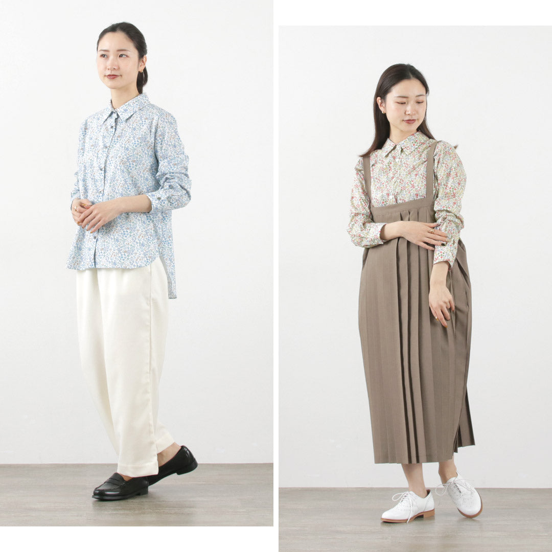 【50%OFF】MIDIUMI(ミディウミ)リバティプリントシャツ