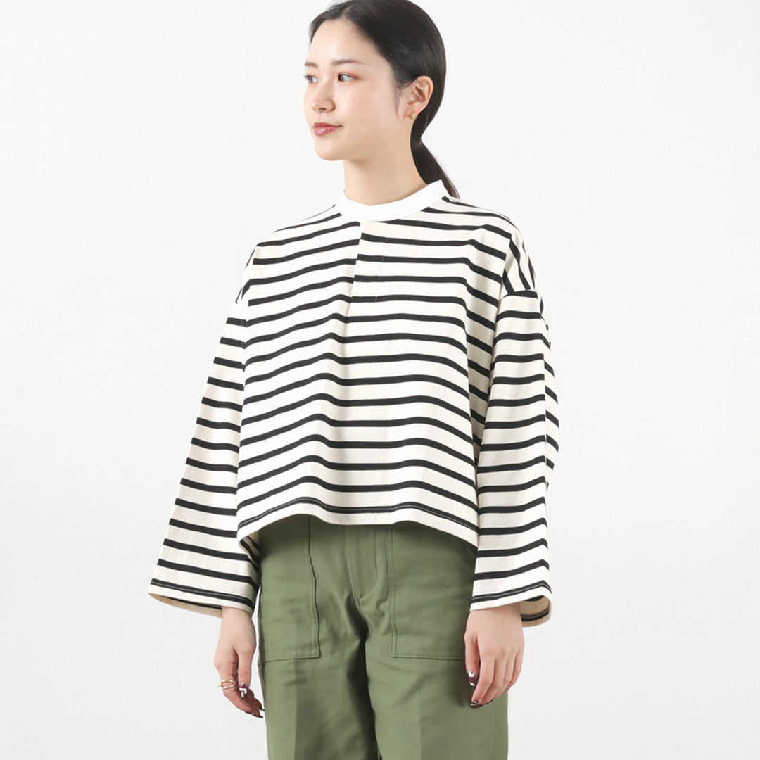 【30%OFF】mizuiro ind(ミズイロインド) BDショート ラグビーシャツ