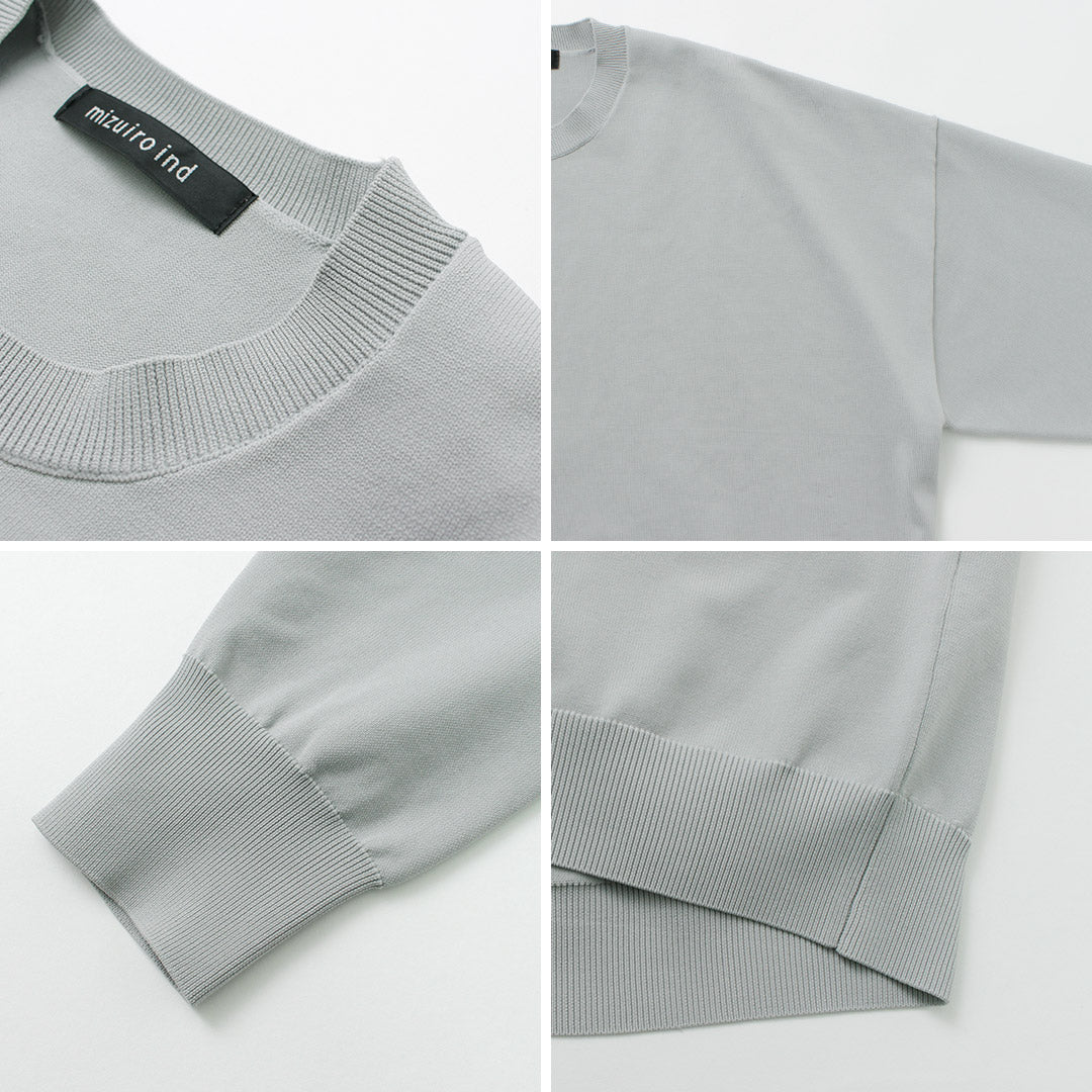 mizuiro ind(ミズイロインド) クルーネック ワイド P/O