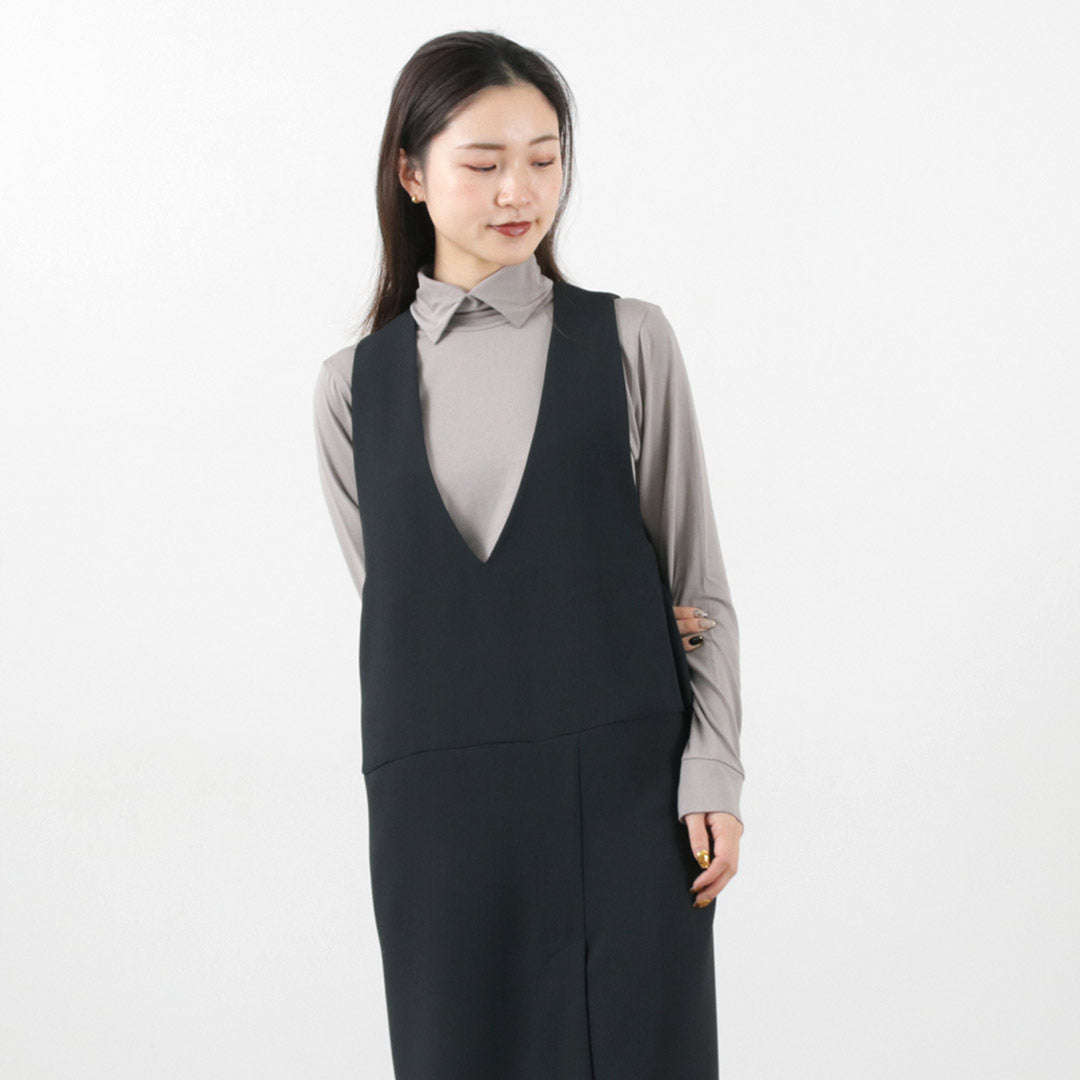 【30%OFF】mizuiro ind(ミズイロインド) ディープVネック ジャンパーSK