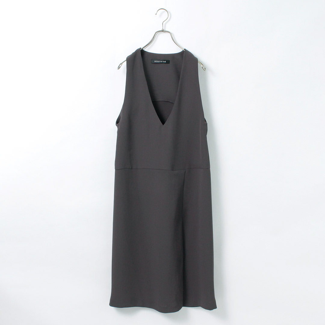 【30%OFF】mizuiro ind(ミズイロインド) ディープVネック ジャンパーSK