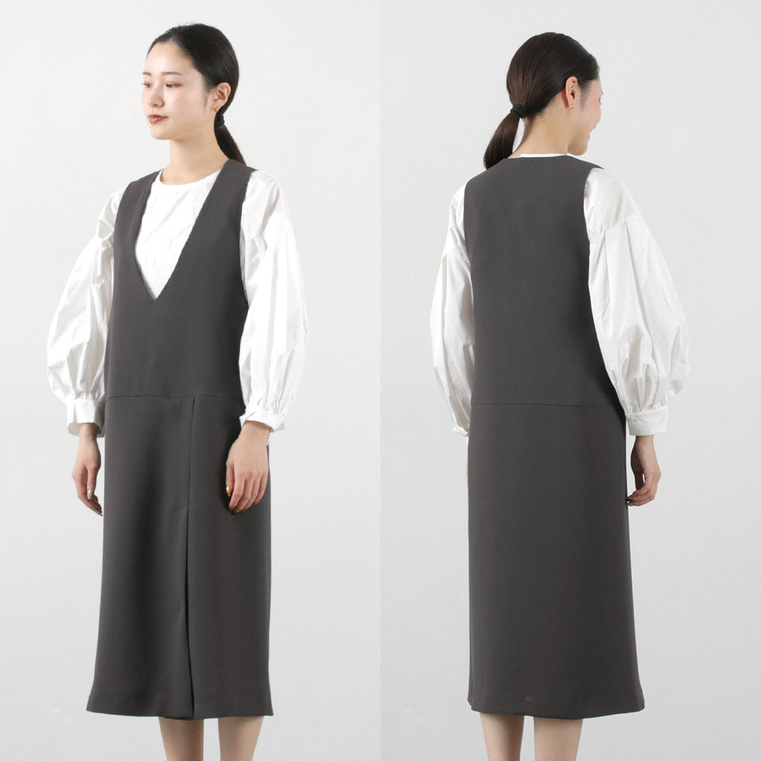 【30%OFF】mizuiro ind(ミズイロインド) ディープVネック ジャンパーSK