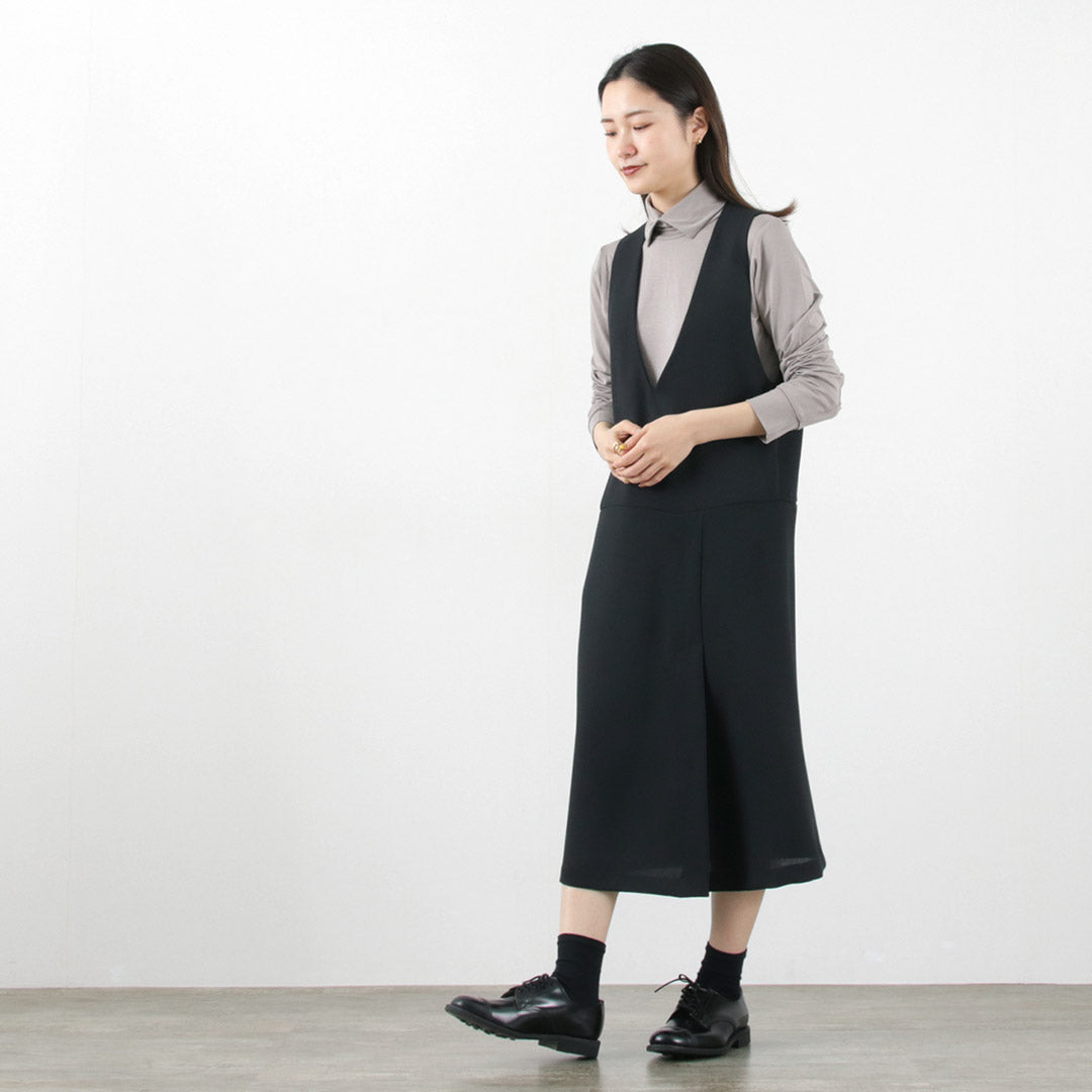 【30%OFF】mizuiro ind(ミズイロインド) ディープVネック ジャンパーSK