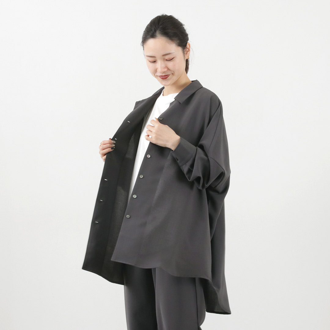 mizuiro ind(ミズイロインド) ワイドシャツ チュニック