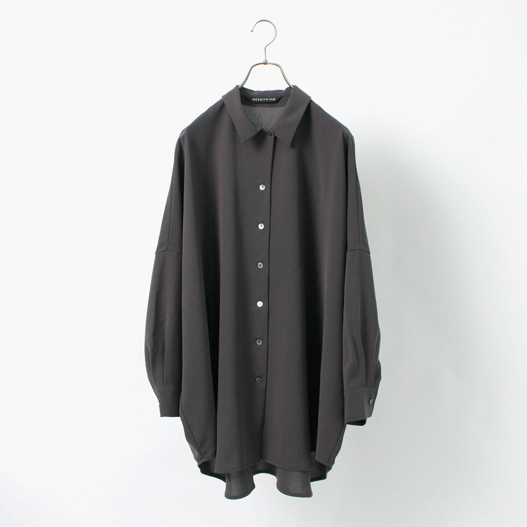mizuiro ind(ミズイロインド) ワイドシャツ チュニック